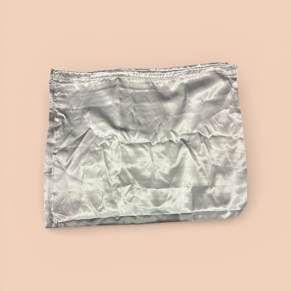 2 Silver Satin Dust Bags about 22.5” x 19”